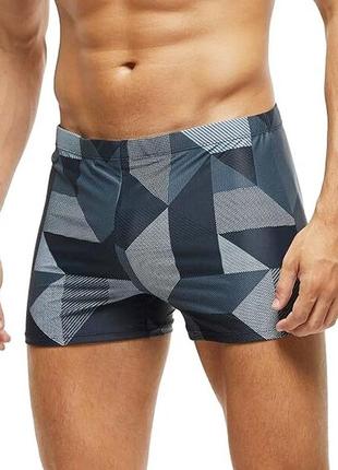 Шикарные плавки боксеры для бассейна и пляжа принт абстракция threadbare 💖💜💖
