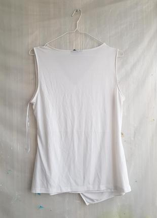 Блуза белая на запах бренда dkny5 фото