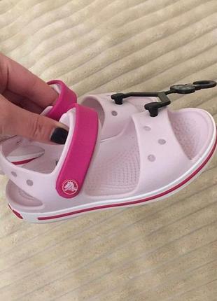 Crocs sandals bayaband barely pink босоніжки, сандалі крокс світло рожеві 23-35 рр1 фото