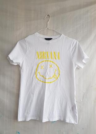 Футболка рок группы nirvana