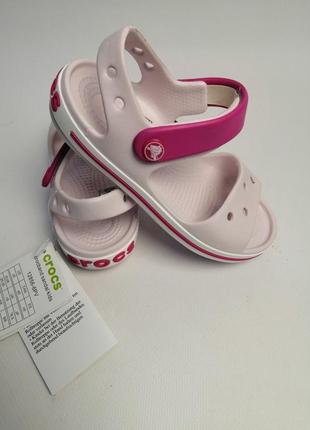 Crocs sandals bayaband barely pink босоніжки, сандалі крокс світло рожеві 23-35 рр2 фото