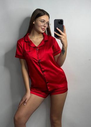 Шелковая пижама женская8 фото