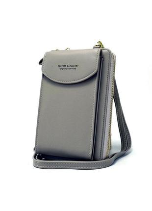 Женская сумка-кошелек baellerry forever young серый1 фото