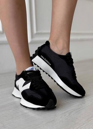 Женские кроссовки new balance 327 black premium ✨