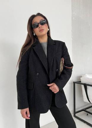 Жакет пальто, стильный вариант мужского кроя4 фото