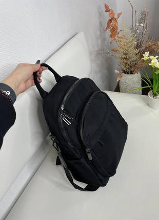 Жіночий шикарний та якісний рюкзак сумка для дівчат 
чорний6 фото
