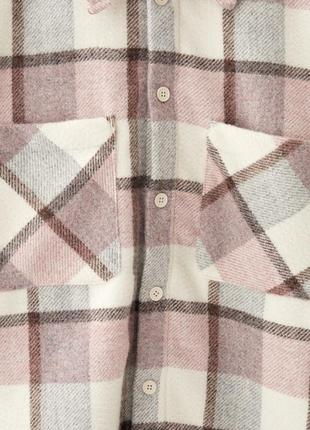 Плотная рубашка в клетку pull&bear - s, m, l подходит как унисекс