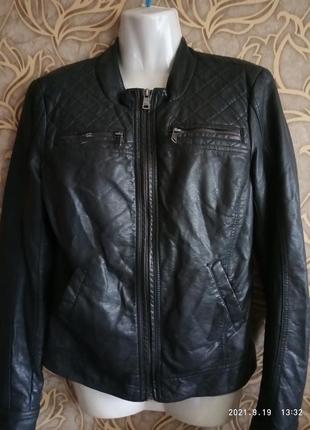 (359) чудова стильна шкіряна куртка only/розмір 36