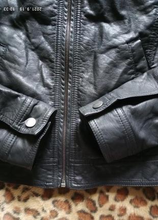 (359) чудова стильна шкіряна куртка only/розмір 366 фото