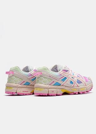 Кроссовки спортивные женские asics gel kahana 8 white pink5 фото