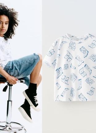 Футболка zara 6-7 лет