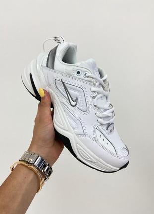 Кросівки білі nike m2k white/cool grey