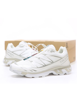 Мужские беговые кроссовки salomon xt-6 white