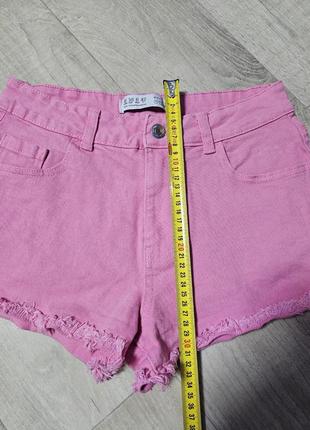 Розовые джинсовые шорты, шорты барби5 фото