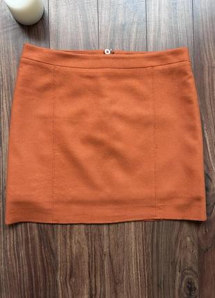 Короткая оранжевая мини юбка marc o polo