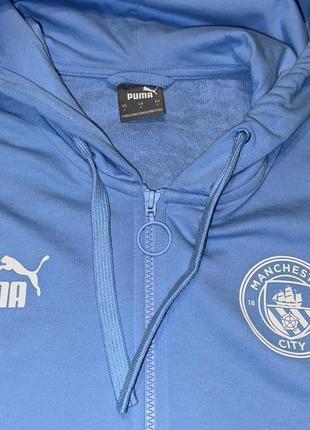 Толстовка, зипка, худи puma man city ftblculture blue5 фото