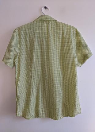 Рубашка big tramp с коротким рукавом в клетку5 фото