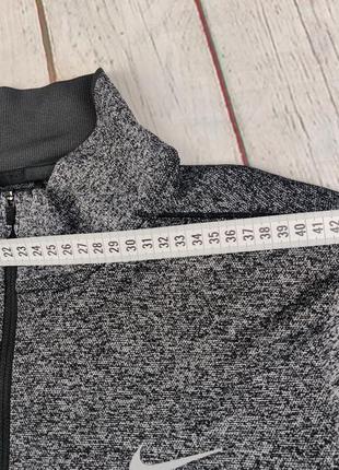 Кофта спортивная мужская беговая тренировочная лонгслив nike dri-fit knit half-zip golf top9 фото