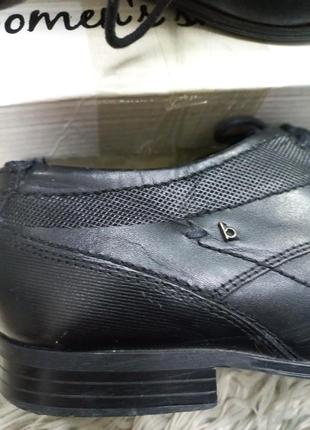 Классические стильные кожаные мужские ботинки3 фото