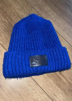 Синяя шапка оригинальная шапочка