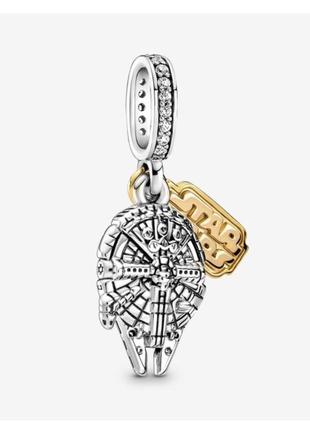 Серебряная бусина шарм подвеска подвеса бусина серебро пандора pandora silver s925 925 проба ale с биркой и пломбой звездные войны