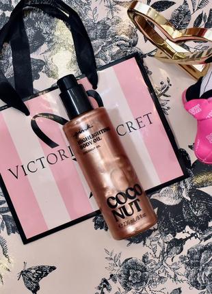 Бронзер, тонер, хайлайтер, олія для тіла з шиммером victorias secret pink. вікторія сікрет пінк3 фото