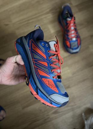 Кроссовки кожа для бега hoka one one оригинал размер 44 28,5 - 29 см7 фото