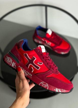 Кросівки premiata mick red burgundy