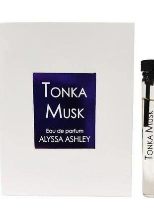 Alyssa ashley tonka musk парфумована вода (пробник)