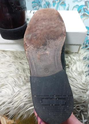 Стильні шкіряні чоловічі черевики оксфорди5 фото
