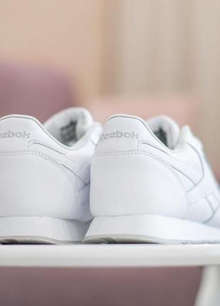 Распродажа! reebok classic кроссовки мужские белые измельчения классик отличное качество кожа весенние демисезонные демисезонные6 фото