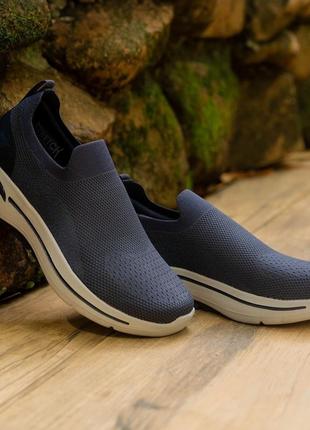 Сліпони чоловічі skechers оригінал 216136 nvy