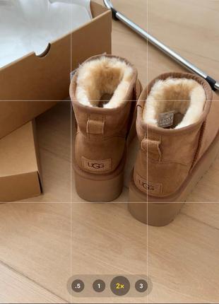 Угги ugg коричневые платформа3 фото