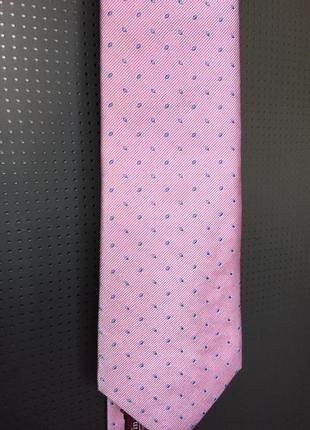 Краватка чоловічий шовковий,рожевий5 фото
