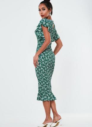 Розпродаж сукня missguided міді asos гумка з рукавами-метеликами2 фото