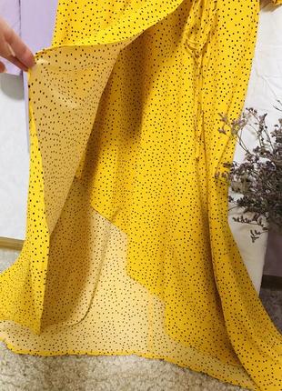 Розкішна жіноча літня сукня на запах франція4 фото