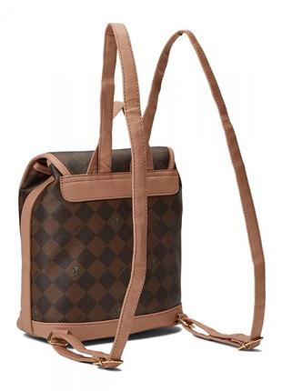Женский рюкзак u.s. polo assn. diamond signature backpack коричневый2 фото