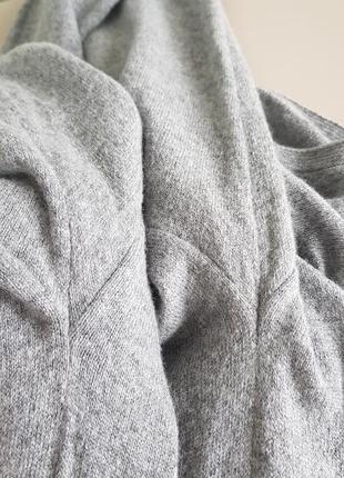 Шерстяной свитер серый джемпер пуловер united colors of benetton m8 фото