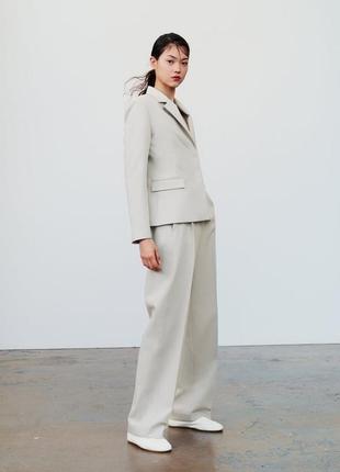 Прямі штани із середньою посадкою zara