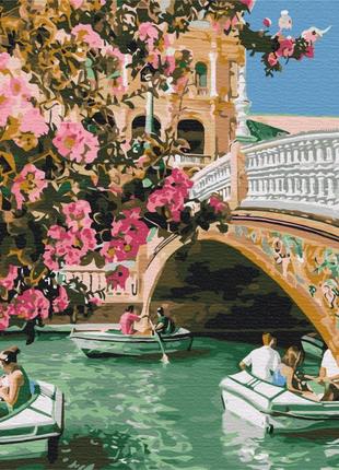 Картина за номерами: весняна венеція 40*50, bs51563