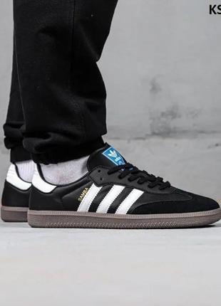 Кросівки adidas samba чорно-білі