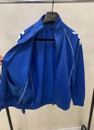 Спортивная кофта umbro синяя олимпийка с принтом на замок4 фото