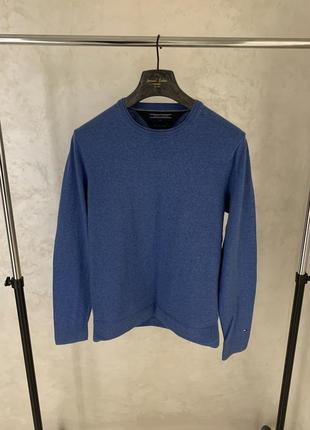Свитер джемпер tommy Regular hilfiger кашемировый синий свитшот