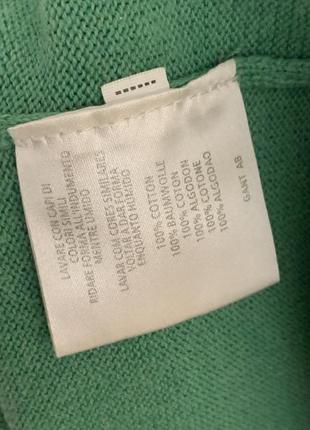 Светр джемпер gant зелений світшот на зуб4 фото