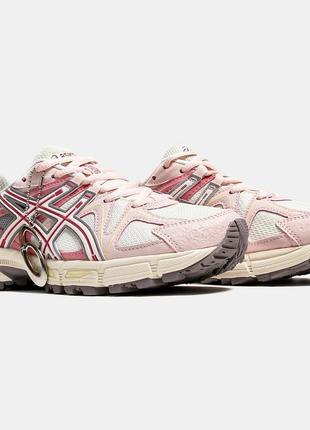 Кроссовки asics gel-kahana 8 white/pink marathon running10 фото