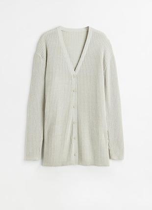 Кардиган шовк 100% marks &amp; spencer silk rib knit cardigan — m-l-xl