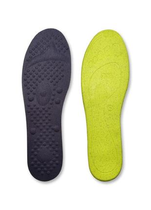 Устілки повсякденні з масажним ефектом 37.5-36.5р (24-23 см), сірого кольору, s-52 b №1