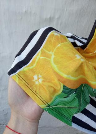 Гарний літній веселий паласатый сарафан,плаття в лимони 🍋 topshop ♥️7 фото