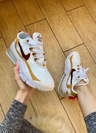 Кроссовки nike air max 270 react beige 🌶 summer sale6 фото