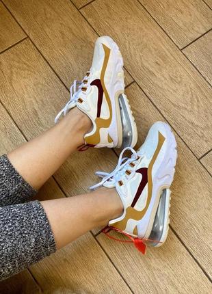 Кросівки nike air max 270 react beige 🌶 summer sale